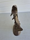 Vintage Solid Brass Fish Figurines 9  Tall