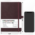 Dotted Journal notebook - Dot Grid Hard Cover Notebook  Premium Thick With Fi   
