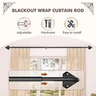 New Curtain Rods For Windows 30 To 60 Inch adjustable Blackout Rod Free Shipping
