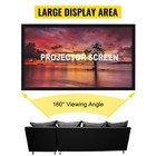 Vevor 100 -155  Projector Screen 16 9 Hd 4k Home Theatre 3d Aluminum   Pvc