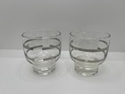 Vintage Sweet  n Low Glass Sugar Bowl And Creamer Set Chrome