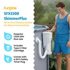 Funsicle 1500 Gallon Skimmerplus 2-in-1 Filter Pump System For Above Ground Pool