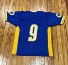 Tampa Bay Storm Afl Blue  9 Men s Short Sleeve Jersey Large L