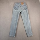Vtg Levis Jeans Youth 16 Light Wash Orange Tab 100  Cotton 31342-0214 90s