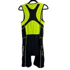 Sparx Triathlon Suit Men L Neon Yellow Black Padded Zip Sleeveless One Piece