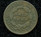 1829  classic Head  U s  Half Cent - Very Good