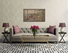 Dame E Lago Italian Tapestry Wall Art Hanging For Home Decor  new  26x43 In