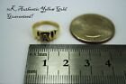 Authentic 14k Yellow Gold Initial Ring For Baby Kids Children Size 1   3