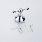 Chrome Bathroom Wall Mounted Dual Robe Hook Door Coat Hat Hanger For Bath Shower