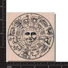 Zodiac Wheel  Rubber Stamp  Horoscope  Astrology  Future  Luck  Sky  Star Signs