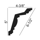 Outwater White Polyurethane Crown Moulding Trim  2 Pack 