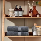 Renaissance 6 Piece Towel Set   Ash Grey   100  Egyptian Cotton   Luxuriously   