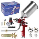 Hvlp Air Paint Spray Gun Kit Gravity Feed Car Auto Primer 1 4 1 7 2 5mm Nozzle 