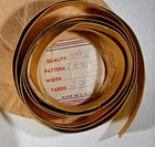 Antique Tinsel Trading Co Gold Straps Metallic Trim 1 2  Spool Lot Pattern 8243