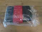 Delta Tumi Traveling Soft Case Amenity Kit First Class Black - New 