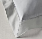 Ralph Lauren Organic Cotton Sateen Border Euro Sham White Parchment