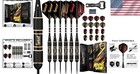 Steel Tip Darts Set With Brass Barrels   Glidexpro Flights - Gift Case