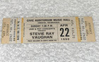 Stevie Ray Vaughan 1990 Original Unused Concert Ticket Double Trouble Omaha Srv