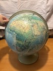 Rand Mcnally World Portrait Globe Vintage 1970 s Raised Topography 12 d Map