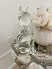Vintage Signed Licio Zanetti Murano Glass Cat Figurine 8    Collectible Crystal