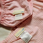 Pottery Barn Kids Pink White Gingham Crib Dust Ruffle Bed Skirt And Sheet Set