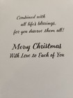 Hallmark Christmas Card  for A Dear Daughter And Family  6 Ct Nos