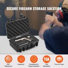 Uimoso Hard Pistol Cases With Pre-cut Pu Foam Lockable Pistol Case For 1 Pistol