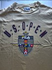 Vintage Fila U s  Open New York 1994 Beige Tennis T-shirt Size M Made In Usa