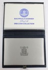 1988   2 Bailiwick Of Guernsey 8-coin Proof Set - Silver William Ii  W  Ogp   Coa