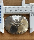 Vintage Navajo Scalloped Stamped Sterling Silver Pin Brooch 2    X 1 5     253