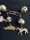 1960s Mexican Milagros Wedding Endless Necklace  Vintage Charms  Traditional