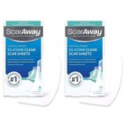Scaraway Advanced Clear Silicone Scar Sheets Medical Grade 6 Count Top