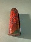 Vintage Floral  Red Lipstick Holder Case With Mirror