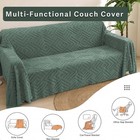 1 2 3 Seat Recliner Sofa Mat Solid Color Sofa Covers Slipcovers Armchair Towel