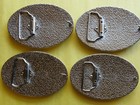 Kiss Set Of 4 Epoxy Buckles -   Ace-gene-paul-peter Complete Set New