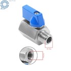 1 4  Npt Male To Female Ball Valve 2pcs 316 Stainless Steel For Water Fuel Air