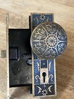 Sargent Arcadian 1885 Passage Set Door Knobs Plates Mortise Eastlake Victorian