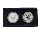 U s  Mint American Eagle 2021 One Ounce Silver Reverse Proof Two-coin Set 21xj