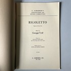 Rigoletto Libretto 1957 Metropolitan Opera Giuseppe Verdi   G  Schirmer