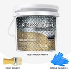 2 In 1 Rust Converter   Metal Primer     64oz Black Rust Reformer Paint For Metal