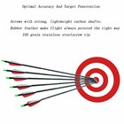 12pack 30-inch Carbon Arrows Sp500 Archery Hunting For Compound recurve Bow