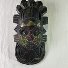 Vintage African Tribal Wood Mask Ashanti Or Benin Style Hand- Carved