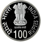 India 100 Rupees 2003 Silver Pcgs Pf67 Dcam  maharana Pratap  Top Pop 