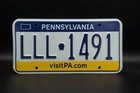 Expired Pennsylvania License Plate   Lll- 1491