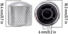 4pcs Silver Metal Guitar Knobs For Electric Bass - Dome Volume