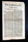 1686 Newspaper Early Rare 17th Century 340 Years Old London Gazette England Rare
