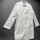 Dickies Unisex A Eds Signature 40  Lab Coat 3 Pockets  83403 White Medium Nwt