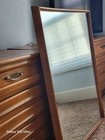 American Of Martinsville Mid Century Modern Wall Mirror  Walnut 41  X 30  X 2 