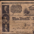 The Bank Of The United States  1000 1840 Note Philadelphia Repro 3 Pc Lot Bills