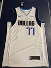 Luka Doncic  77 Dallas Mavericks Autographed Swingman Basketball Jersey